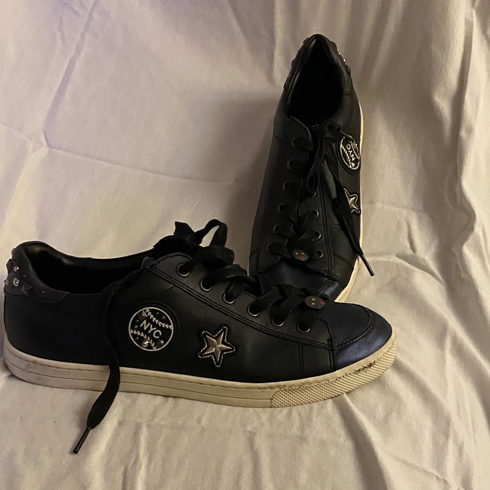 Coach Black Studded Sneakers